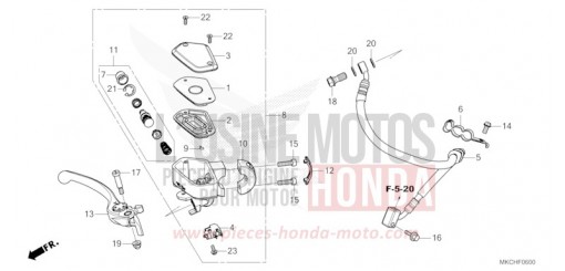 FRONT BRAKE MASTER CYLINDER GL1800M de 2021